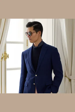 Ralph Lauren Blazer fait main en gaze de laine