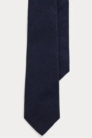 Ralph Lauren Cravate texturée en lin et soie