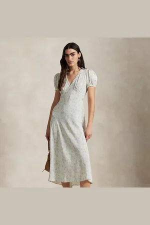 Ralph Lauren Robe fleurie en crêpe de soie