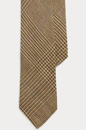Ralph Lauren Cravate prince-de-galles à carreaux lin