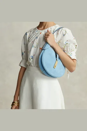Ralph Lauren Sac Mini Shoulder Polo ID en daim