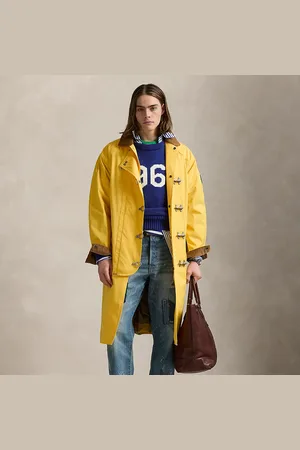 Ralph Lauren Manteau en sergé à col en velours côtelé