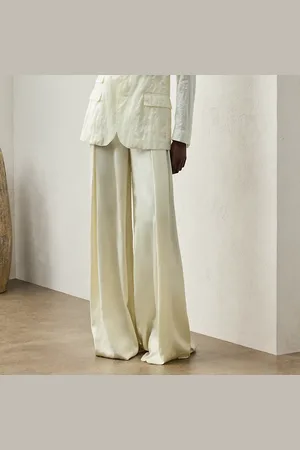 Ralph Lauren Pantalon large Kenzie en charmeuse