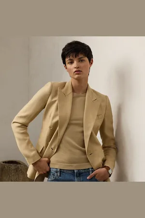 Ralph Lauren Veste Camden sergé de cachemire et lin