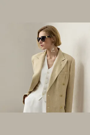 Ralph Lauren Veste Vanessa en tweed de lin mélangé