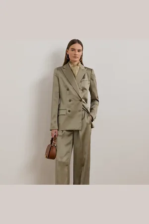 Ralph Lauren Blazer croisé en charmeuse