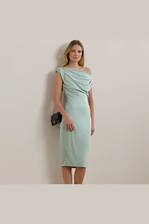Ralph Lauren Robe aux épaules dégagées en jersey