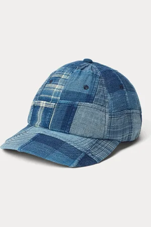 Ralph Lauren Casquette de baseball patchwork indigo