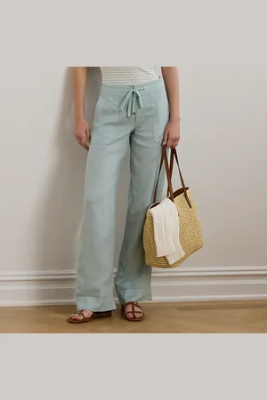 Ralph Lauren Pantalon jambe large en lin