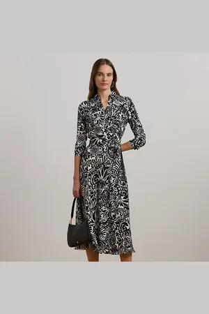 Ralph Lauren Robe mi-longue en crêpe fleuri