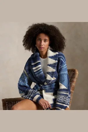 Ralph Lauren Cardigan cache-cœur à patchwork