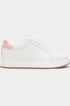Ralph Lauren Baskets Ainsley bicolores en cuir