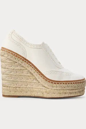 Ralph Lauren Espadrilles Barlowe chèvre velours 11 cm