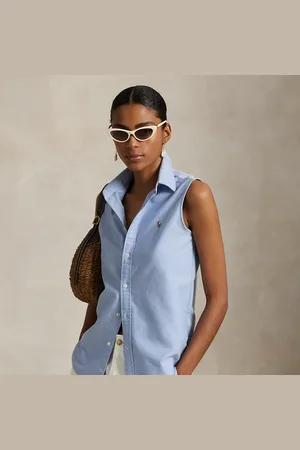 Ralph Lauren Chemise sans manches en coton Oxford