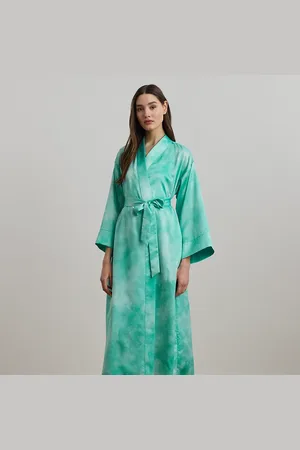 Ralph Lauren Peignoir en satin à motif décoloré