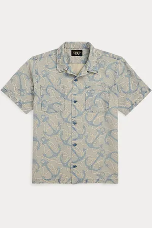 Ralph Lauren Chemise safari à motif ancres indigo
