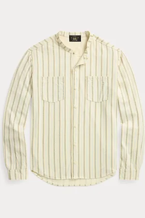 Ralph Lauren Chemise rayée en jersey de lin et coton