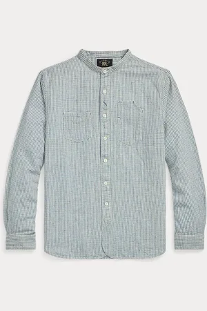 Ralph Lauren Chemise workwear à carreaux coton et lin