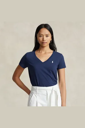 Ralph Lauren T-shirt col en V en jersey