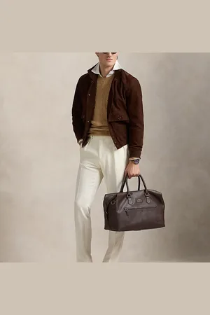 Ralph Lauren Sac de voyage en cuir chagrin