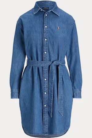 Ralph Lauren Robe chemise ceinturée en denim