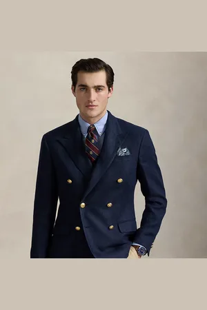 Ralph Lauren Veste Polo Tailored Fit en dobby de lin