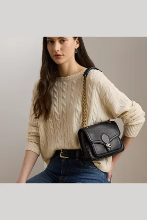 Ralph Lauren Petit sac Bradley en cuir chagrin