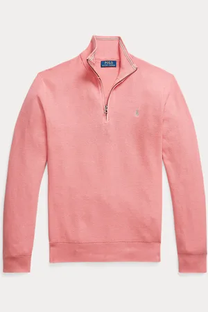 Ralph Lauren Pull demi-zippé en coton piqué
