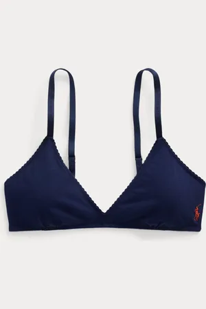 Ralph Lauren Haut de bikini triangle festonné