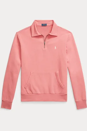 Ralph Lauren Sweat demi-zippé en coton bouclé
