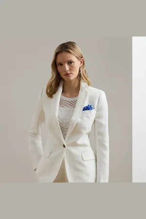Ralph Lauren Blazer en sergé de lin mélangé