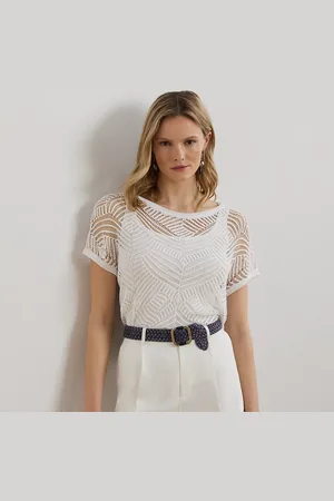 Ralph Lauren Pull motif géométrique manches courtes