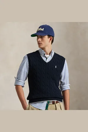 Ralph Lauren Pull débardeur en coton torsadé