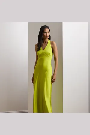 Ralph Lauren Robe dos nu en charmeuse ultralégère