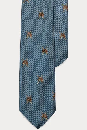 Ralph Lauren Cravate motif équestre sergé de soie