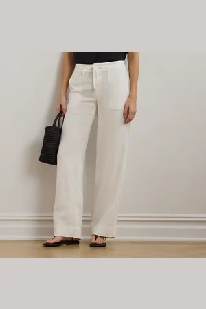 Ralph Lauren Pantalon jambe large en lin