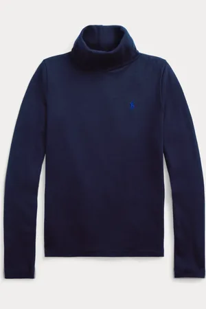 Ralph Lauren Col roulé côtelé en coton mélangé