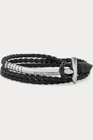 Ralph Lauren Bracelet maillet à triple tour en cuir