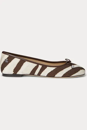 Ralph Lauren Ballerines Jayna à motif zèbre