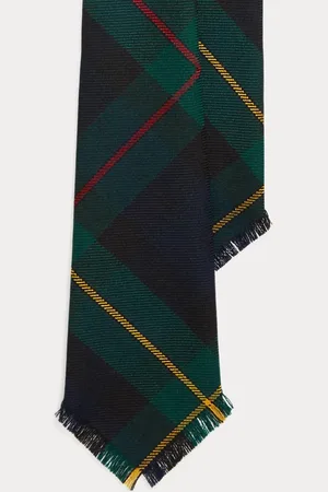 Ralph Lauren Cravate tartan vintage en laine