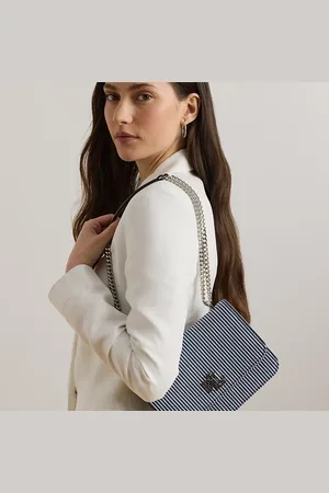 Ralph Lauren Sac moyen Sophee en toile rayée