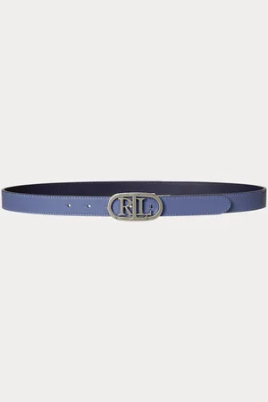 Ralph Lauren Ceinture fine réversible logo ovale cuir