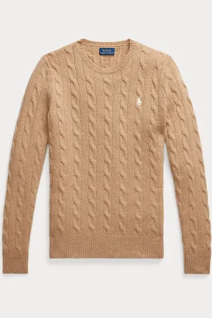Ralph Lauren Pull col rond torsadé cachemire et laine