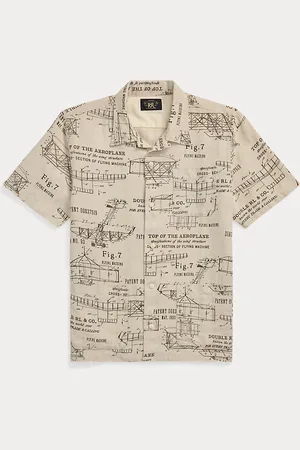 Ralph Lauren Chemise safari en lin à motif avion