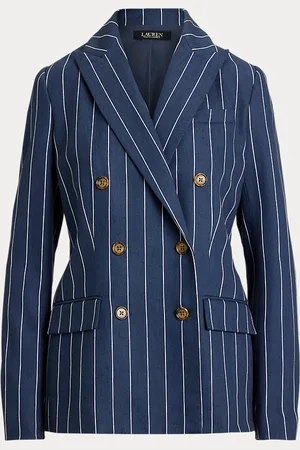 Ralph Lauren Blazer rayé coupe croisée