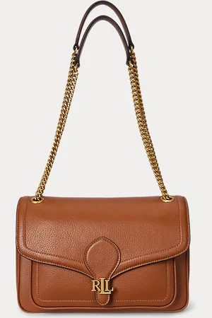 Ralph Lauren Sac Bradley moyen cuir chagrin
