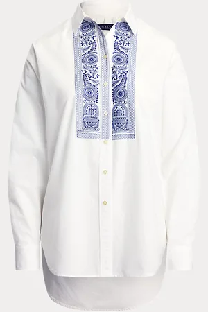 Ralph Lauren Chemise géométrique en popeline de coton