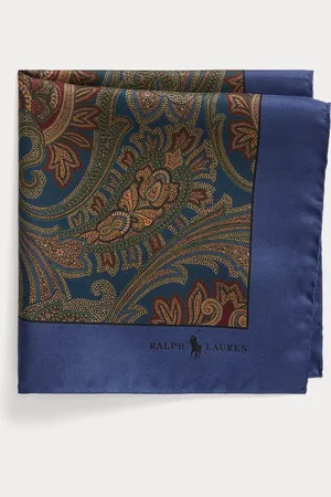 Ralph Lauren Pochette en soie à motif cachemire
