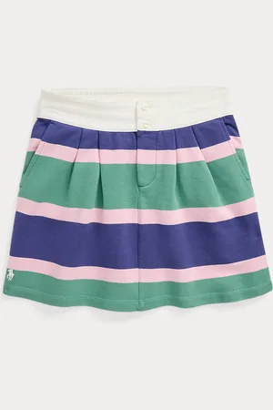Ralph Lauren Jupe rugby rayée molleton coton éponge