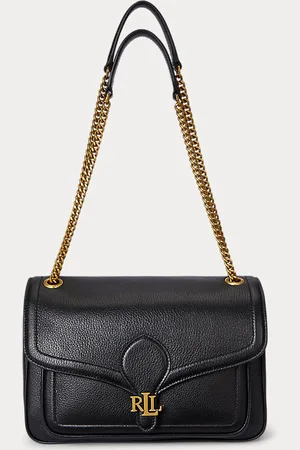 Ralph Lauren Sac Bradley moyen cuir chagrin